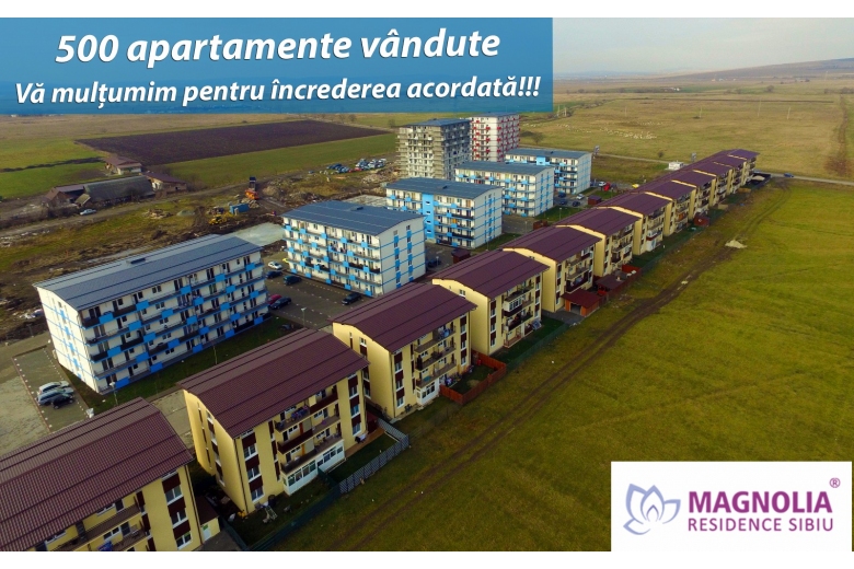 Magnolia Residence Sibiu exceeds the threshold of 500 apartments sold